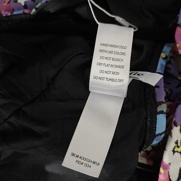 Andie Women 1X Bright Floral Plunge Neckline The Mykonos One Piece Swimsuit NWT - Picture 13 of 14